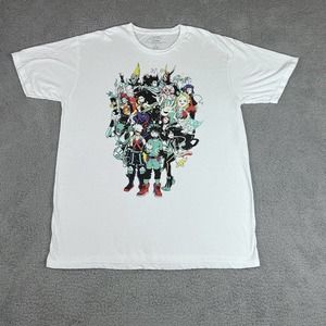 My Hero‎ Academia T Shirt Mens 2XL White Characters Anime TV Show Graphic Tee